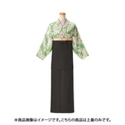 茶衣着(上) L (雲取花柄) グリーン K3632-L