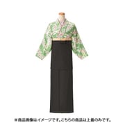 茶衣着(上) M (雲取花柄) グリーン K3632-M