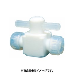 フッ素樹脂（PTFE）二方バルブ圧入型 Φ3/8 NR0003-006