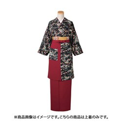 茶衣着（上） M （友禅調小紋） ブラック OD203-M