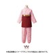 茶衣着（上） M （透かし文様に花柄） ピンク OD246-M