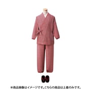 茶衣着(上) L (すずしろ小紋) ミディアムレッド OD251-L