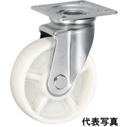 UKAI 中荷重用キャスター 旋回（自在）金具 Jタイプ ナイロン 車輪径130mm PBJ-130