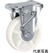 UKAI 中荷重用キャスター ストッパー付固定金具 KBZタイプ ナイロン 車輪径75mm PBKBZ-75