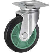 UKAI 中荷重用キャスター 旋回(自在)金具 Jタイプ ゴム 車輪径150mm PNAJ-150