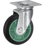 UKAI 中荷重用キャスター 旋回(自在)金具 Jタイプ ゴム 車輪径150mm PNJ-150