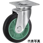 UKAI 中荷重用キャスター 旋回(自在)金具 Jタイプ ゴム 車輪径75mm PNJ-75