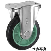 UKAI 中荷重用キャスター 固定金具 Kタイプ ゴム 車輪径100mm PNK-100