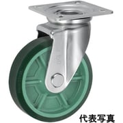 UKAI 中荷重用キャスター 旋回(自在)金具 Jタイプ ウレタンゴム 車輪径100mm PNUAJ-100