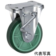 UKAI 中荷重用キャスター ストッパー付固定金具 KBZタイプ ウレタンゴム 車輪径100mm PNUAKBZ-100