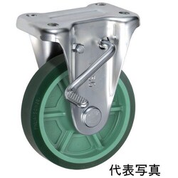 UKAI 中荷重用キャスター ストッパー付固定金具 KBZタイプ ウレタンゴム 車輪径75mm PNUAKBZ-75