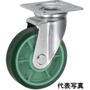 UKAI 中荷重用キャスター 旋回(自在)金具 Jタイプ ウレタンゴム 車輪径100mm PNUJ-100
