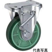 UKAI 中荷重用キャスター ストッパー付固定金具 KBZタイプ ウレタンゴム 車輪径130mm PNUKBZ-130