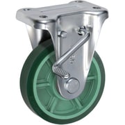 UKAI 中荷重用キャスター ストッパー付固定金具 KBZタイプ ウレタンゴム 車輪径150mm PNUKBZ-150