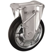 UKAI 中荷重用キャスター ストッパー付固定金具 KBZタイプ 高反発ゴム 車輪径200mm SHKBZ-200