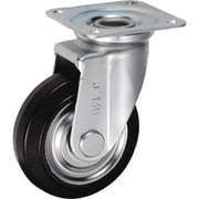 UKAI 中荷重用キャスター 旋回(自在)金具 Jタイプ ゴム 車輪径130mm SJ-130