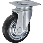 UKAI 中荷重用キャスター 旋回(自在)金具 Jタイプ ゴム 車輪径150mm SJ-150