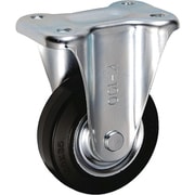 UKAI 中荷重用キャスター 固定金具 Kタイプ ゴム 車輪径100mm SK-100