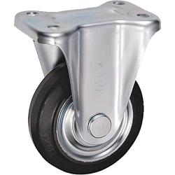 UKAI 中荷重用キャスター 固定金具 Kタイプ ゴム 車輪径130mm SK-130