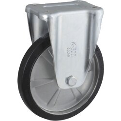 UKAI 中荷重用キャスター 固定金具 Kタイプ ゴム 車輪径300mm SK-300