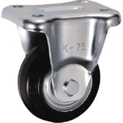 UKAI 中荷重用キャスター 固定金具 Kタイプ ゴム 車輪径75mm SK-75
