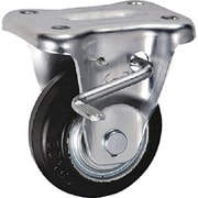 UKAI 中荷重用キャスター ストッパー付固定金具 KBZタイプ ゴム 車輪径75mm SKBZ-75