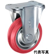 UKAI 中荷重用キャスター 固定金具 Kタイプ 赤ゴム 車輪径130mm SRK-130
