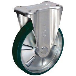 UKAI 中荷重用キャスター 固定金具 Kタイプ ウレタンゴム 車輪径200mm SUIK-200