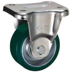 UKAI 中荷重用キャスター 固定金具 Kタイプ ウレタンゴム 車輪径75mm SUIK-75