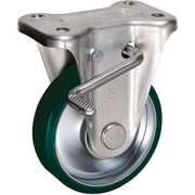 UKAI 中荷重用キャスター ストッパー付固定金具 KBZタイプ ウレタンゴム 車輪径130mm SUIKBZ-130