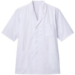 衿付き・五分袖調理衣 ホワイト M TP390-A9-M