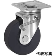 UKAI 中荷重用キャスター ストッパー付旋回(自在)金具 JBタイプ MCナイロン 車輪径75mm UWBJB-75