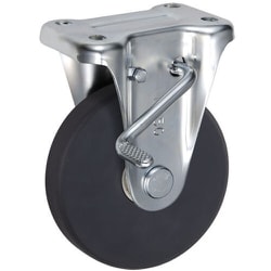 UKAI 中荷重用キャスター ストッパー付固定金具 KBZタイプ MCナイロン 車輪径150mm UWBSKBZ-150