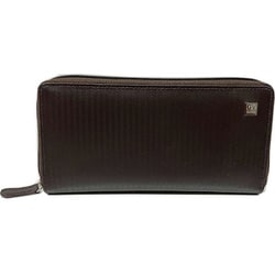 GIANNI VALENTINO ラウンドファスナー長財布 チョコ 61G532 CHO