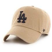クリーンナップ ノーループラベル ロサンゼルス ドジャース カーキ キャップ KHAKI 14751256
