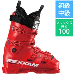 REVO 100M 25-26 Newモデル スキーブーツ 初級・中級 FIRE RED 27cm X2NO-335
