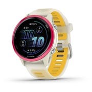 Forerunner 570(フォアランナー570) Raspberry/Mango(ラズベリー/マンゴー) 42mm シリコンバンド ランニングGPSウォッチ Suica対応 010-02970-32