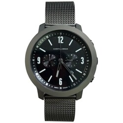 メンズ ステンレスメッシュベルト クロノグラフ腕時計 正規品 2年保証 C02-001-B023F