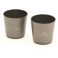 ショットグラス チタン製 42ml 2個セット TOAKS SG-04 [アウトドア 調理器具 クッキングツール コップ]