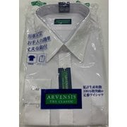 長袖ワイシャツ 白 Sサイズ レギュラーカラーシャツ 形態安定 KF4119AA_37-78_S