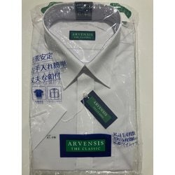 半袖ワイシャツ 白 Mサイズ レギュラーカラーシャツ 形態安定 HF5119AA_Mサイズ
