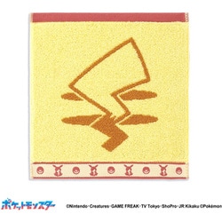 ポケットモンスター ポケモンのきもち 25cm×25cm イエロー タオルハンカチ ピカチュウ 69-0100080