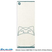 69-0102180 [ポケットモンスター ポケモンのきもち 34cm×90cm ダークグリーン フェイスタオル カビゴン]