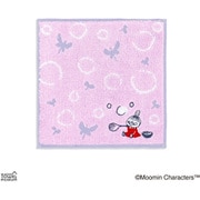 47-0330065 [ムーミン しゃぼん玉 20cm×20cm ピンク タオルハンカチ リトルミイ]