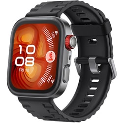 HUAWEI WATCH FIT 4 Pro/Black ブラック 1.82インチ3000nits AMOLEDディスプレイ 薄型軽量 ゴルフ機能 約40mダイビング対応 心電図（ECG）測定 フルオロエラストマーストラップ 最大10日間稼働 スマートウォッチ 55020FAR
