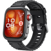 HUAWEI WATCH FIT 4 Pro/Black ブラック 1.82インチ3000nits AMOLEDディスプレイ 薄型軽量 ゴルフ機能 約40mダイビング対応 心電図(ECG)測定 フルオロエラストマーストラップ 最大10日間稼働 スマートウォッチ 55020FAR