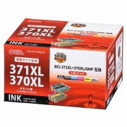 キヤノン互換 BCI-371XL+370XL/6MP 顔料ブラック+染料5色 INK-C371370XLB-6P