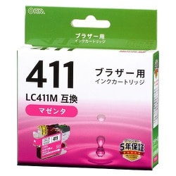 ブラザー互換インク LC411M 染料マゼンタ INK-B411-M