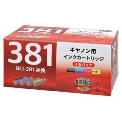 キヤノン互換インク BCI-381 4色パック INK-C381-4P