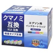 エプソン互換インク クマノミ KUI 増量タイプ 4色パック INK-EKUIL-4P